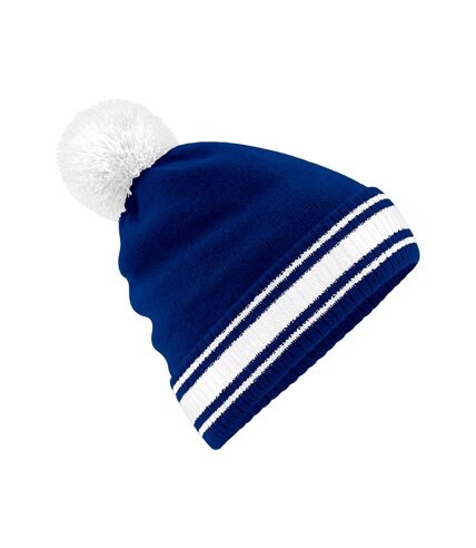 Bonnet stadium bleu roi vif / blanc Beechfield