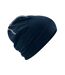 Bonnet hemsedale mixte bleu marine / blanc Beechfield