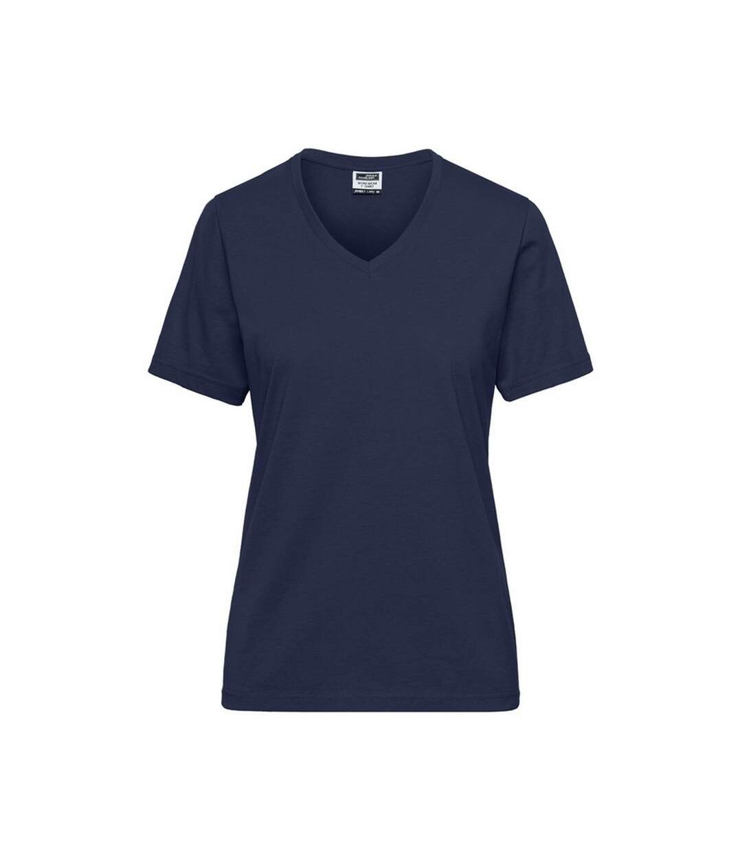 T-shirt Bio Workwear Femme Bleu Marine James And Nicholson-1