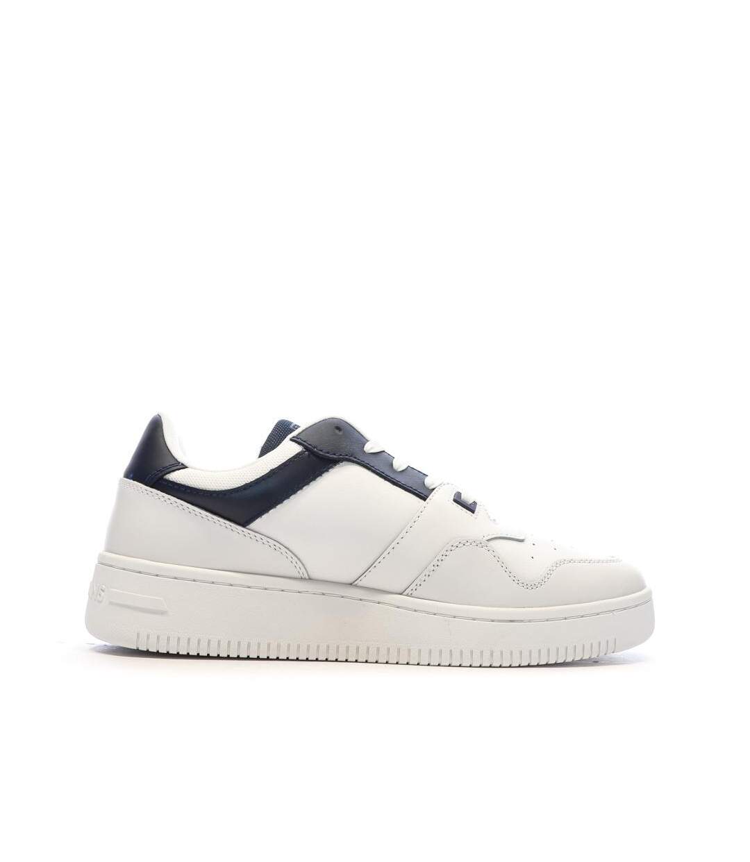 Baskets blanches/marine homme tommy hilfiger retro-2
