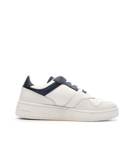 Baskets blanches/marine homme tommy hilfiger retro