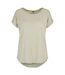 Womens/ladies Slub Long T-shirt Soft Salvia Build Your Brand-1