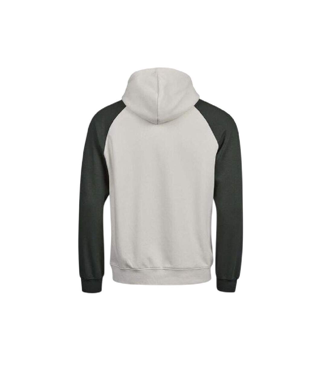 Sweat À Capuche Manches Raglan Unlabeled Homme Gris Vert Foncé Tee Jays-2