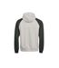 Sweat À Capuche Manches Raglan Unlabeled Homme Gris Vert Foncé Tee Jays-2