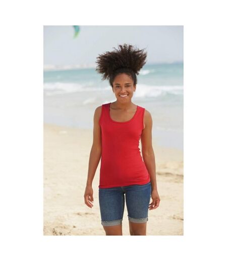 Fruit Of The Loom Ladies/Womens Lady-Fit Valueweight Vest (Red) - UTBC1355