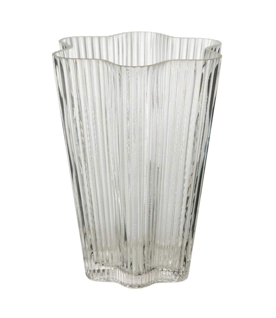 Vase Design en Verre Clara 20cm Transparent-1