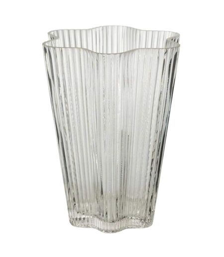 Vase Design en Verre Clara 20cm Transparent