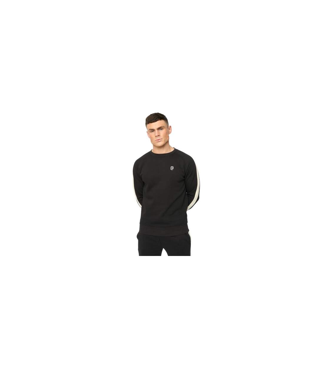 Sweat Cresswill Homme Noir Crosshatch-1