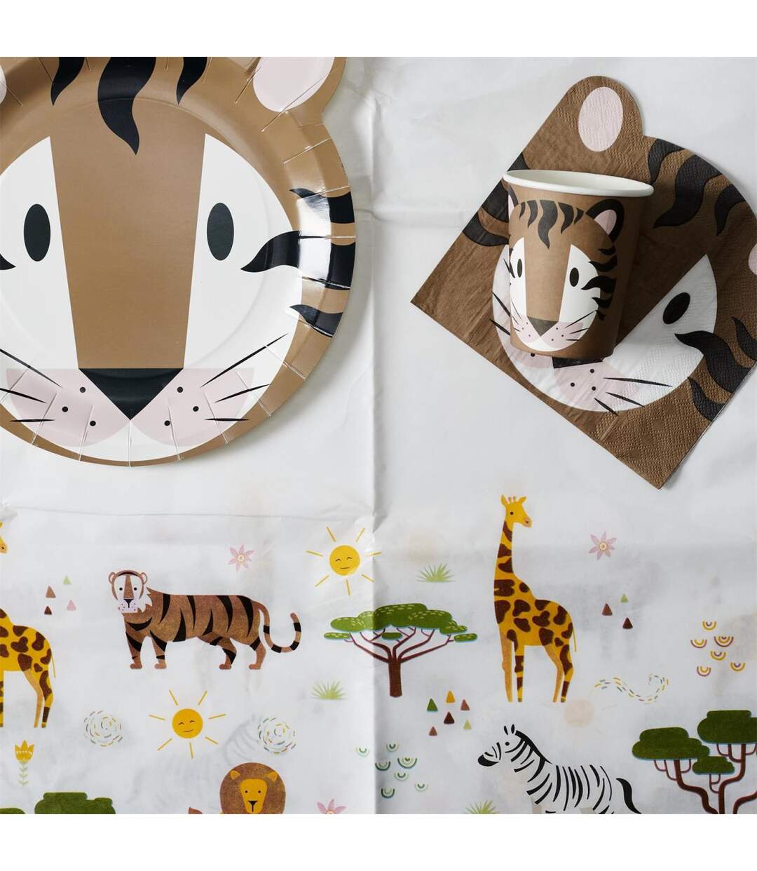 Nappe en Papier Savane 137x183cm Blanc-2
