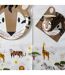 Nappe en Papier Savane 137x183cm Blanc-2