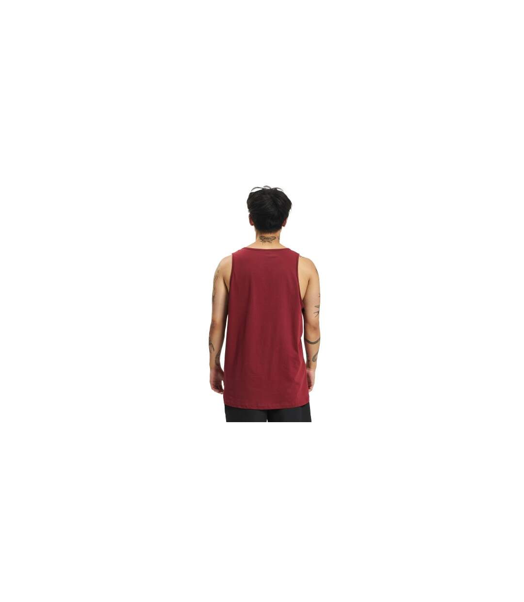 Mens Basic Tank Top Bourgogne Build Your Brand-3