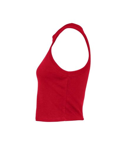 Womens/ladies tank top solid red Bella + Canvas