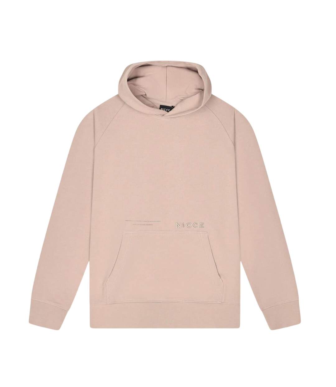 Mens Embroidered Hoodie Ash Grey Nicce-1