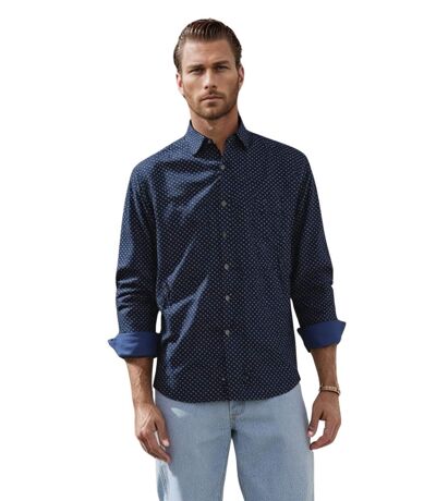Chemise ajustée pour homme en bleu nuit - NO EXCESS