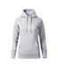 Sweat À Capuche Cape Femme Gris Clair Malfini-1