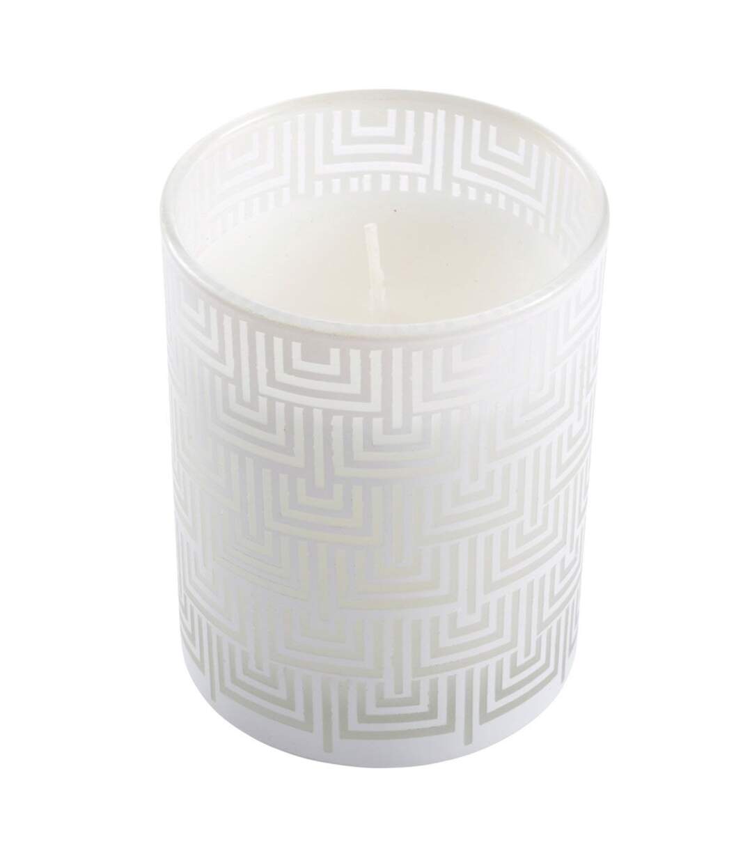 Bougie Parfumée Graphic Ethnic 8cm Blanc-1