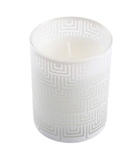 Bougie Parfumée Graphic Ethnic 8cm Blanc