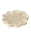 Coupelle Décoratif en Bois Fleur 38cm Blanc-1