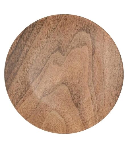 Lot de 6 Assiettes Plates Mood 26cm Marron