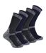 4 Pr Chaussettes de Travail Homme Coton pour Été-1