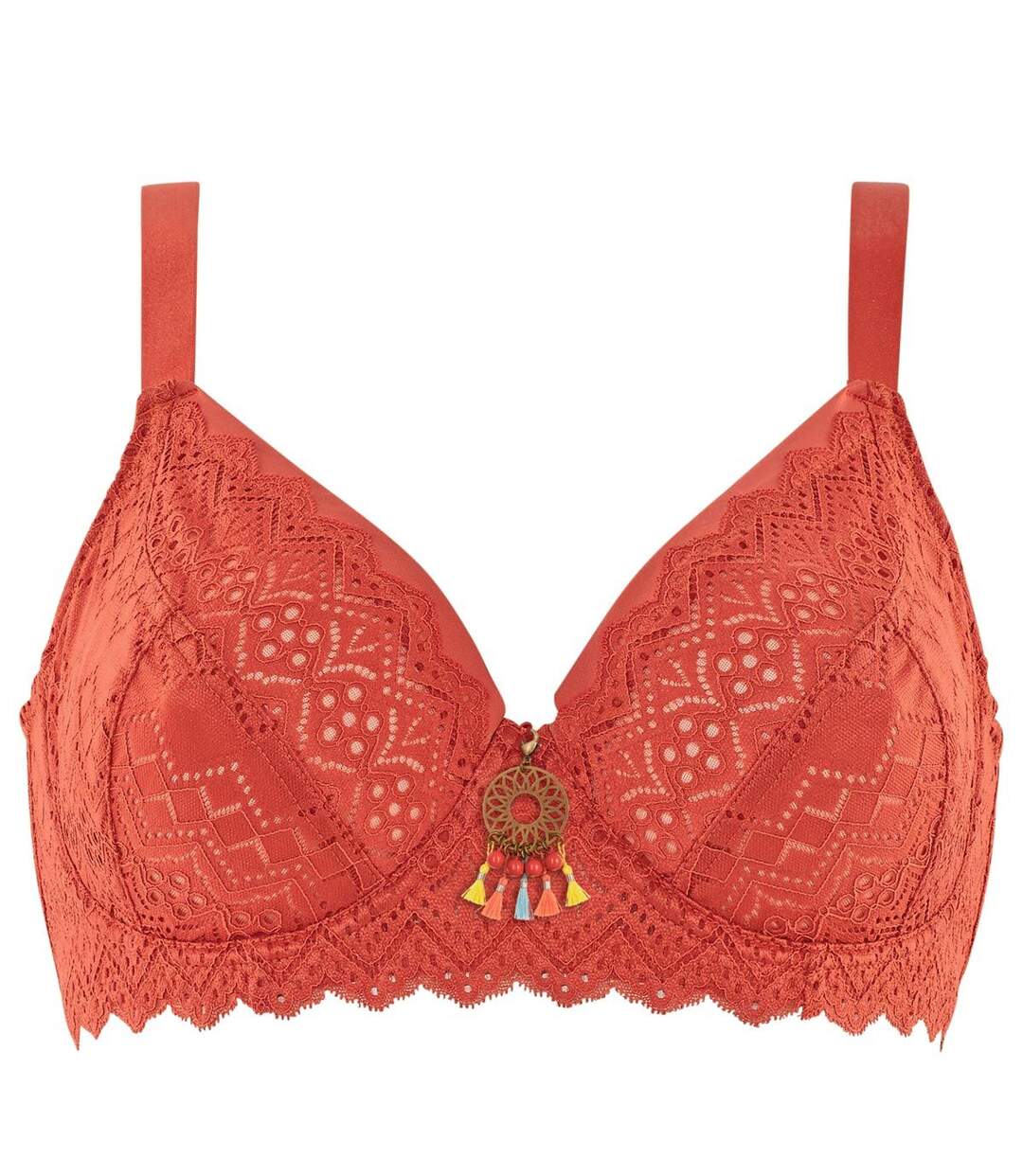 Soutien-gorge grand maintien C, D et E orange Aloha-1