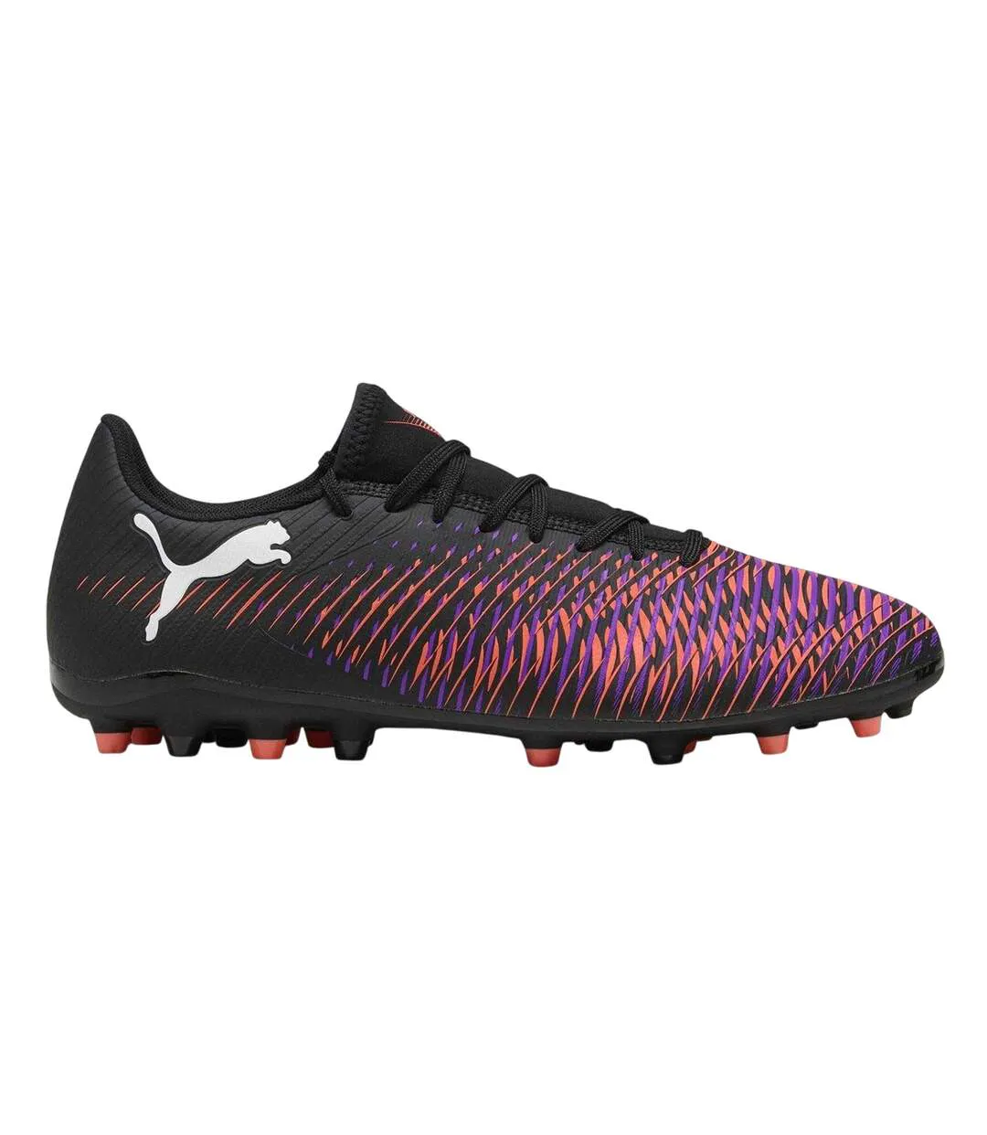 Mens Future 8 Play Firm Ground Football Boots  Black Red Puma-1
