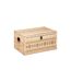 Lot de 4 Malles en Bois Hacienda 58cm Naturel