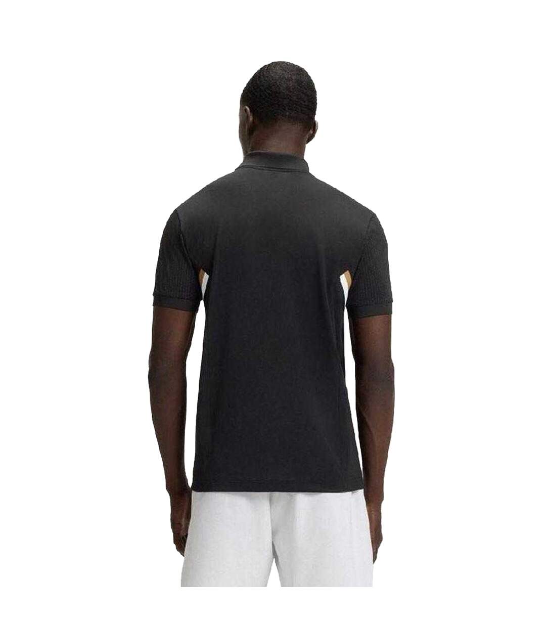 Mens Slim Polo Shirt Black Boss-3