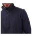 Mens Textured Knit Half Zip Fleece Top Navy Trespass-3