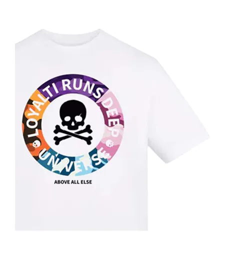 Unisex Adult Printed T-shirt White Loyalti