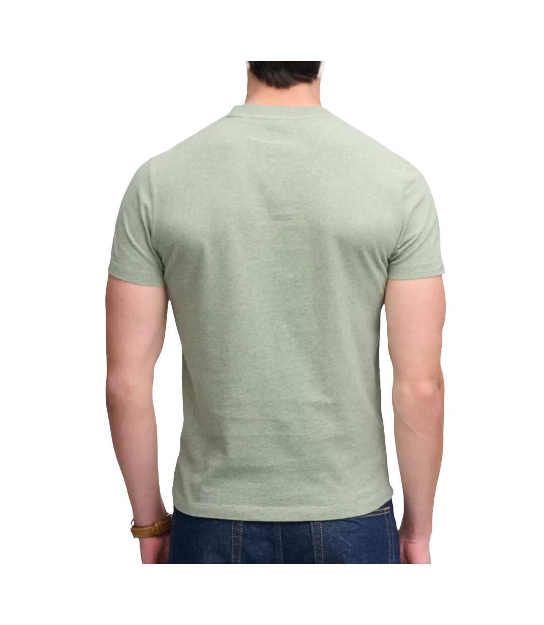 T-Shirt vert clair homme superdry essential-2
