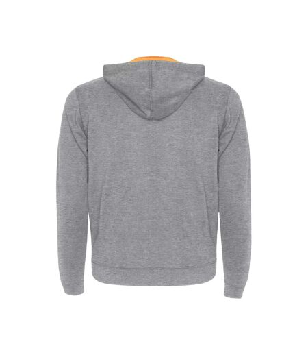 Veste De Survêtement Fuji Adulte Gris Chiné Orange Fluo Roly