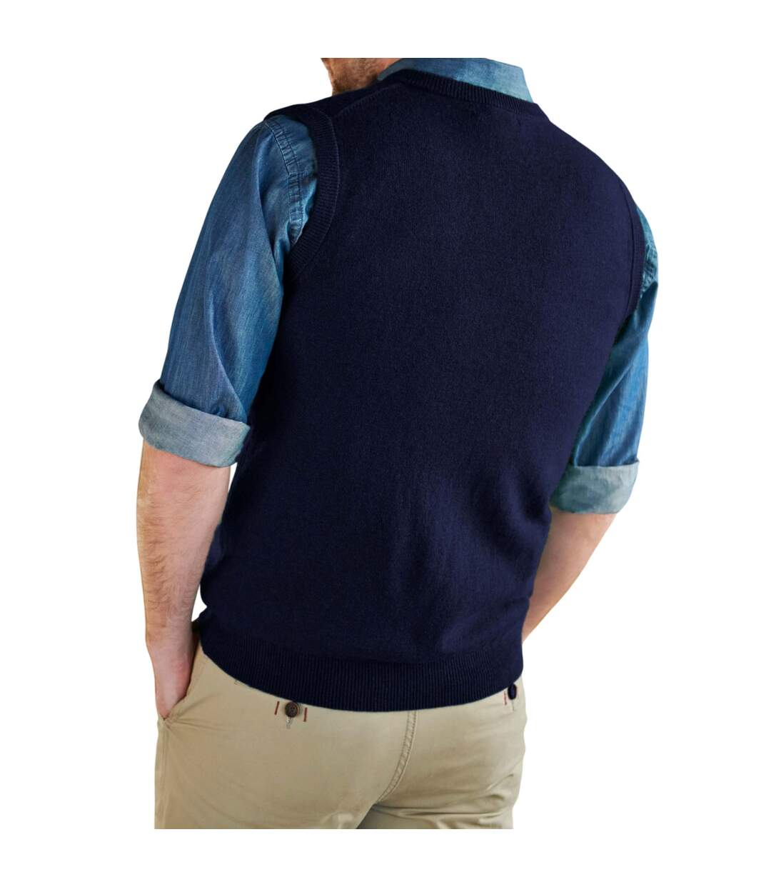 Gilet Homme Bleu Marine WoolOvers-2