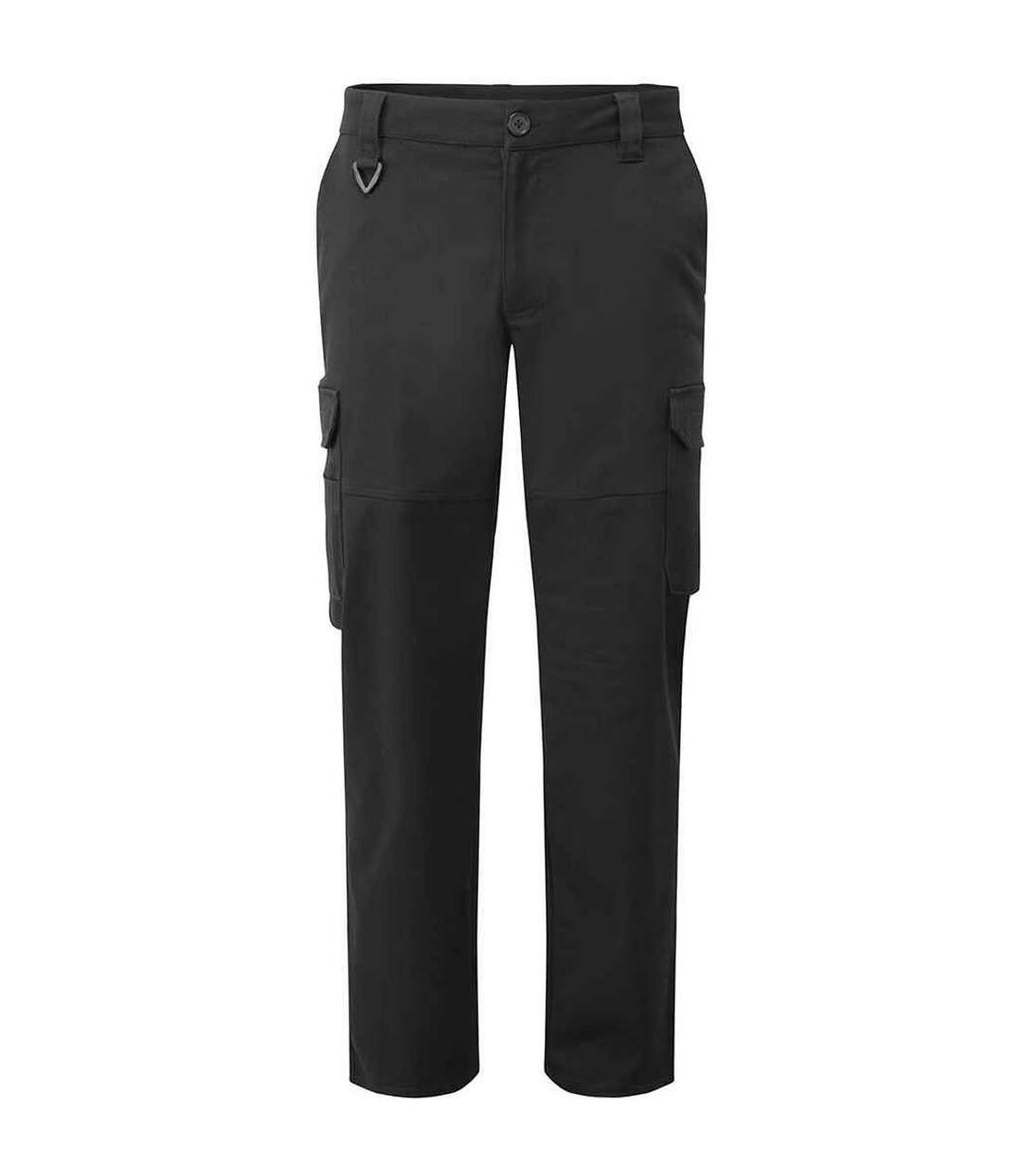 Unisex adult stretchchecker cargo trousers black Premier-1