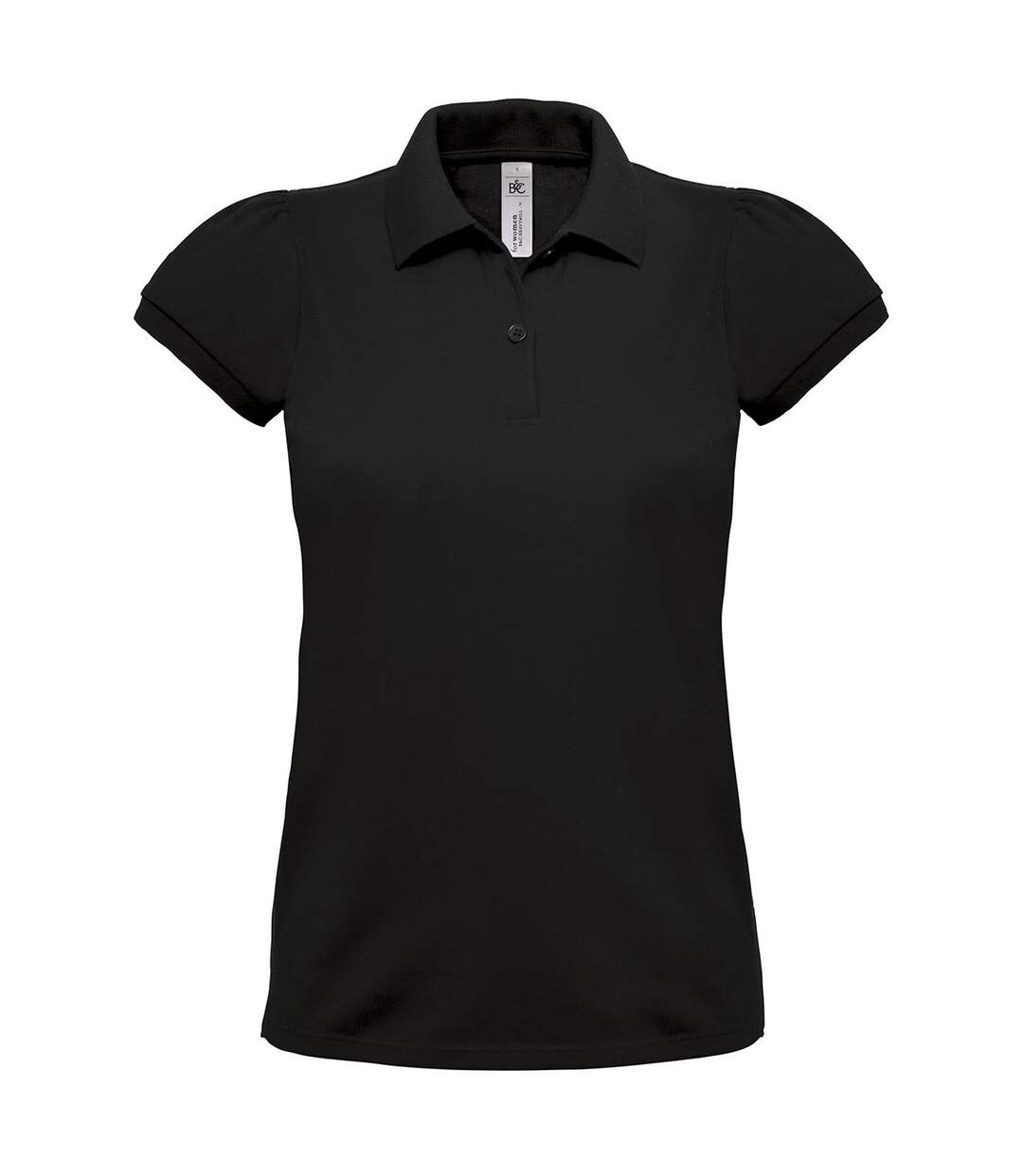 Polo lourd manches courtes - femme - PW460 - noir-2