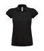 Polo lourd manches courtes - femme - PW460 - noir