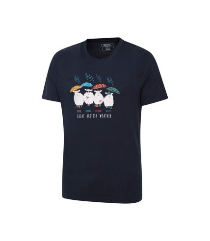 Mountain Warehouse Mens Great British Weather T-Shirt (Navy)