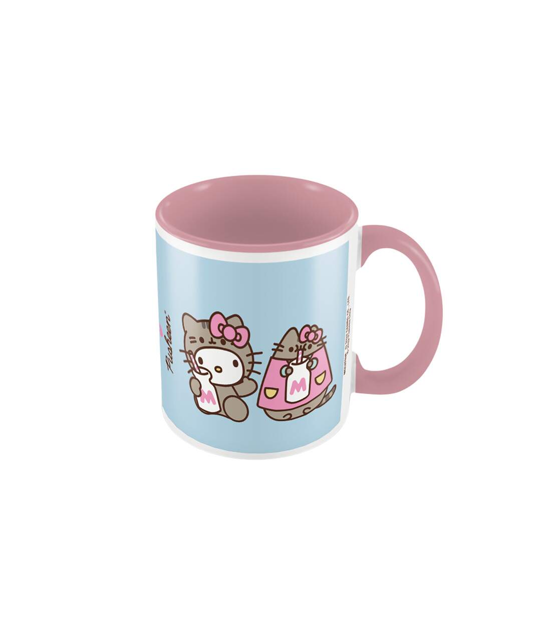 Pusheen Verre de lait Contraste Hello Kitty Mug (Rose/Blanc/Bleu) (Taille unique) - UTPM3844