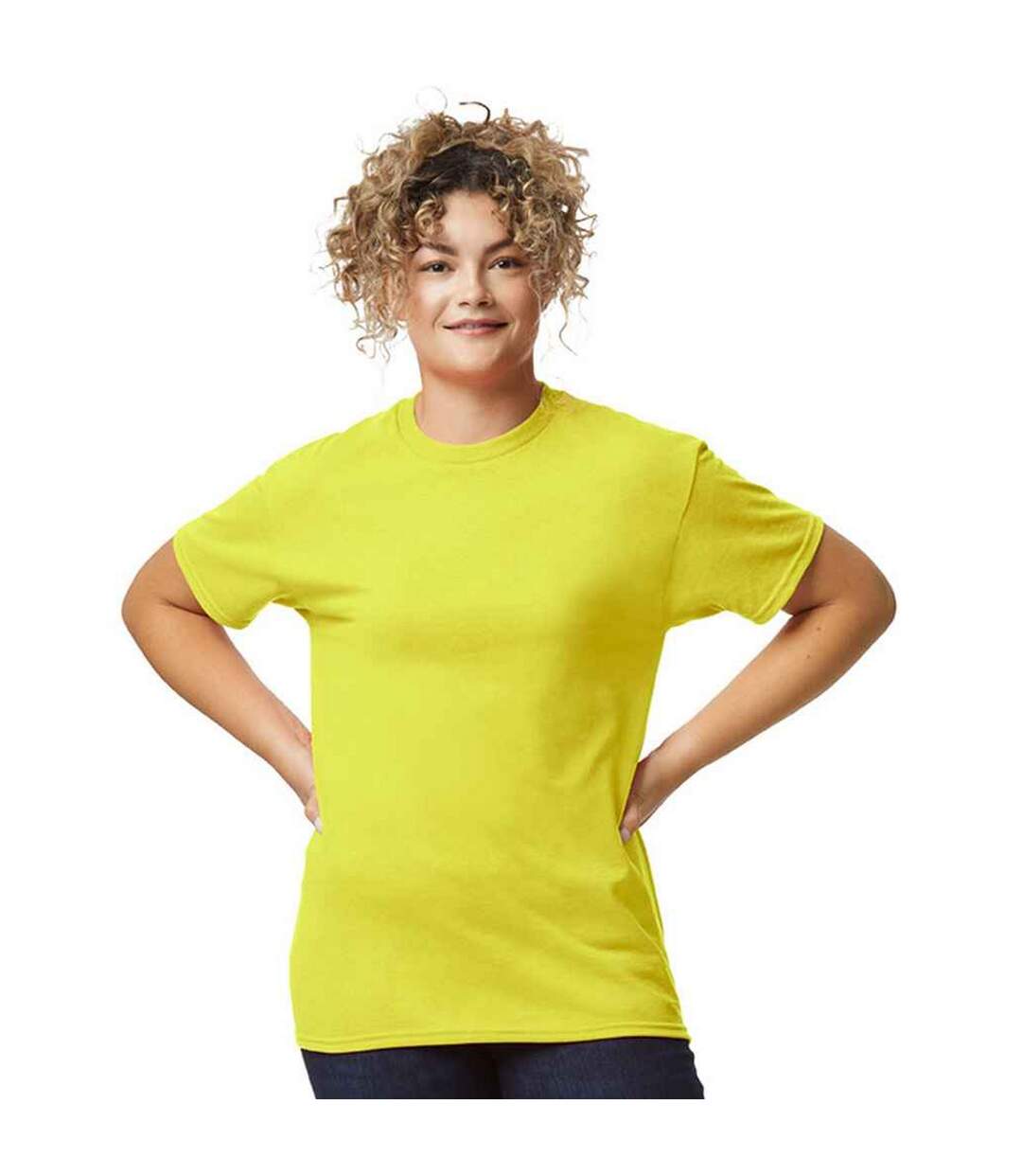 T-shirt adulte vert fluo Gildan