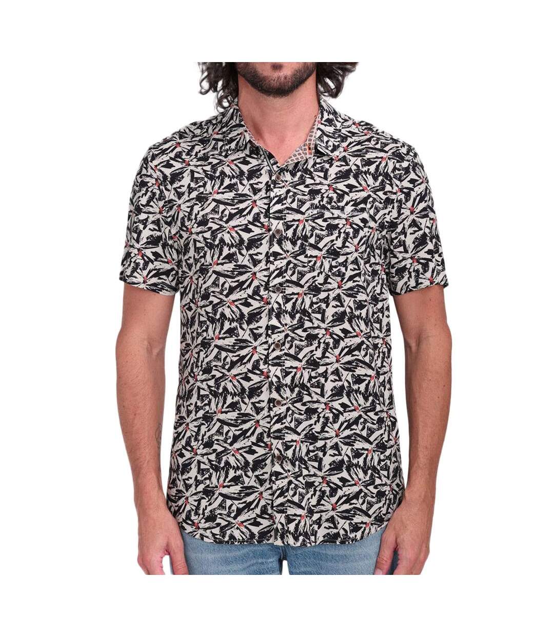 Chemisette manches courtes beige/noir homme teddy smith arlric - xl-1