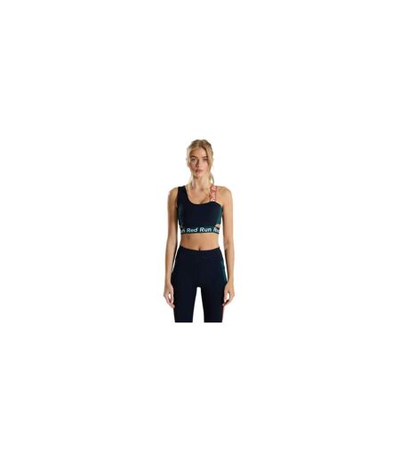 Brassière De Sport Motif/style Blocs De Couleurs Femme Bleu Marine Red Run
