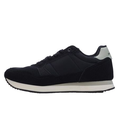 Baskets Motif/style Logo Monza Homme Noir Blanc Pervenche Sergio Tacchini