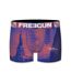 FREEGUN Boxer Homme Microfibre NYC Rouge Bleu