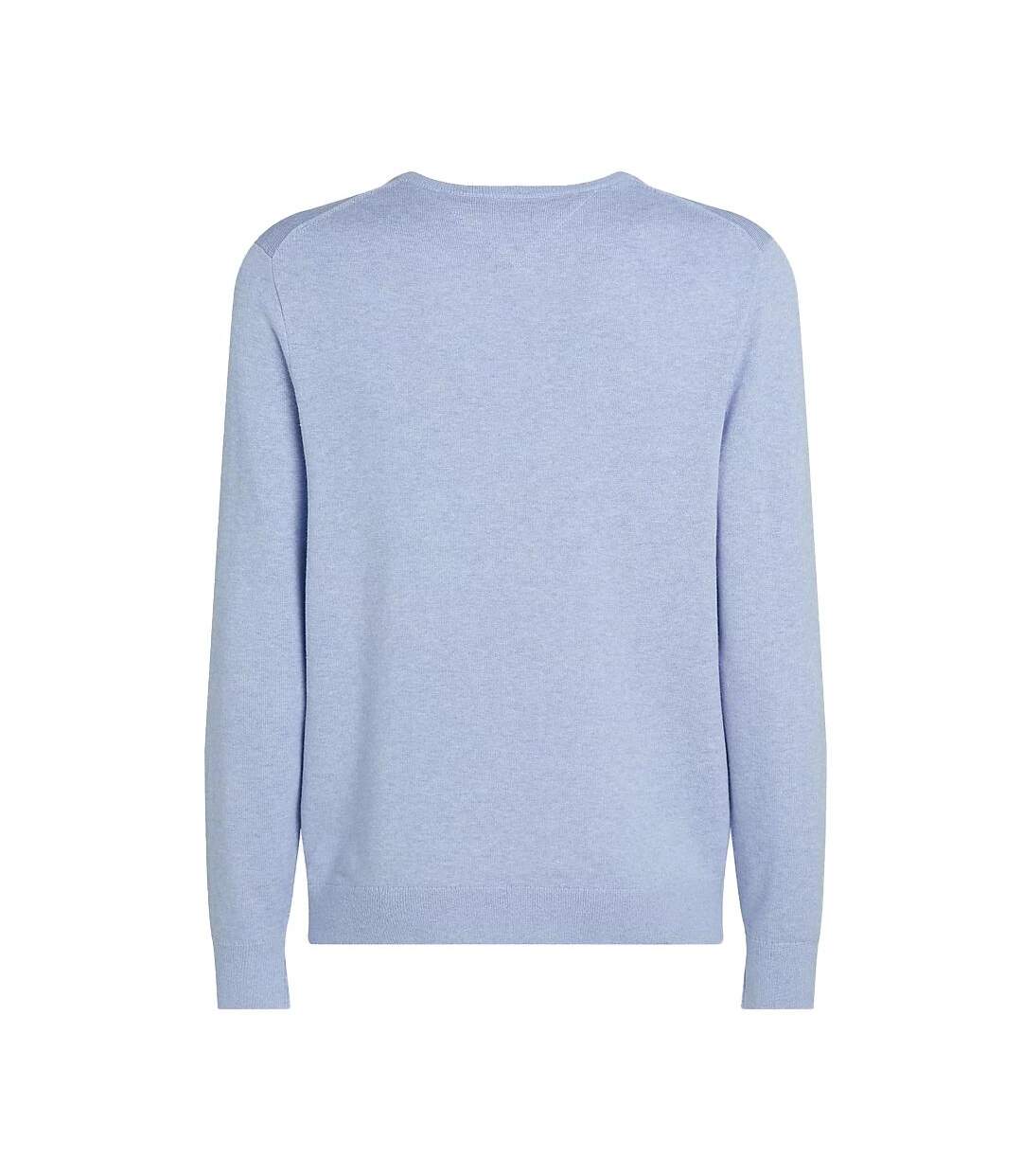 Pull bleu homme tommy hilfiger pima mw0mw28046 - l-2