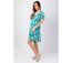Robe courte de plage MAJA motif bleu turquoise Coton Du Monde-3