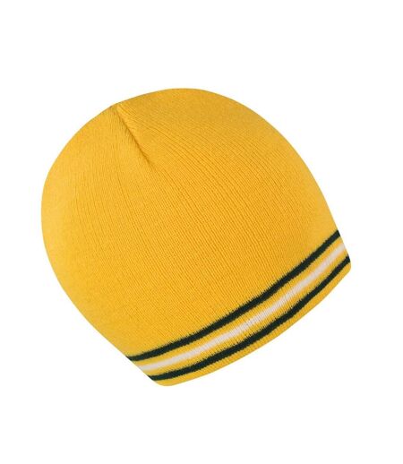 Bonnet National Adulte Jaune Or Vert Blanc Result Winter Essentials