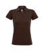 SOLs Womens/Ladies Prime Pique Polo Shirt (Chocolate) - UTPC494