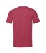 T-shirt valueweight homme rouge chiné rétro Fruit of the Loom