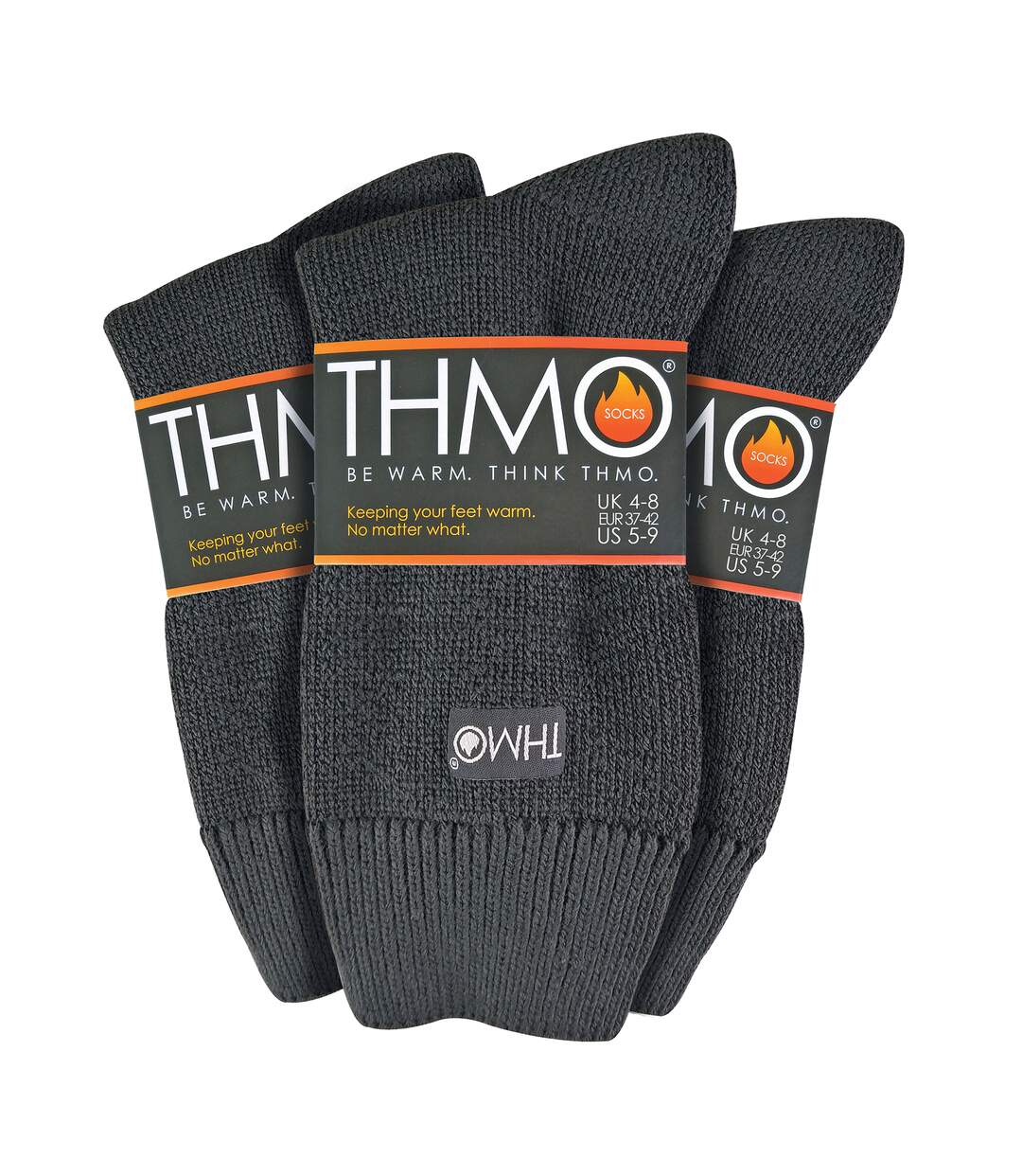 THMO - Lot de 3 Paires Chaussettes Femme Doublées Thermiques Chaudes-2