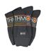 THMO - Lot de 3 Paires Chaussettes Femme Doublées Thermiques Chaudes-2